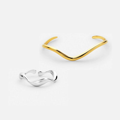 Oceane Ring & Oceane Bangle Bracelet