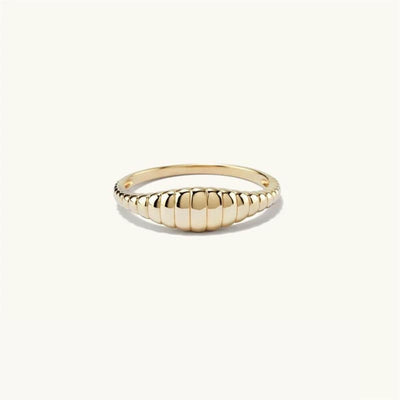 Bead Ring 18k Gold Plated