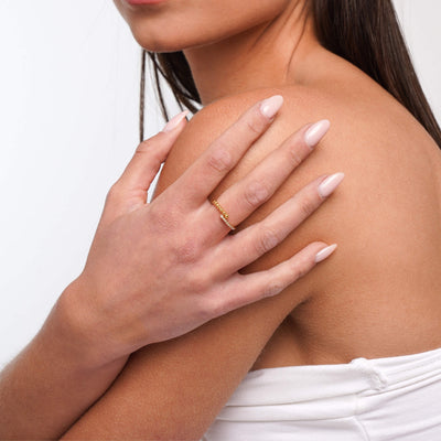 Inel cu Mărgele și Cristal