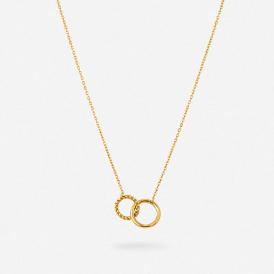 قلادة الحلقات المزدوجة