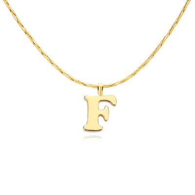 Letter necklace 18k Gold Plated