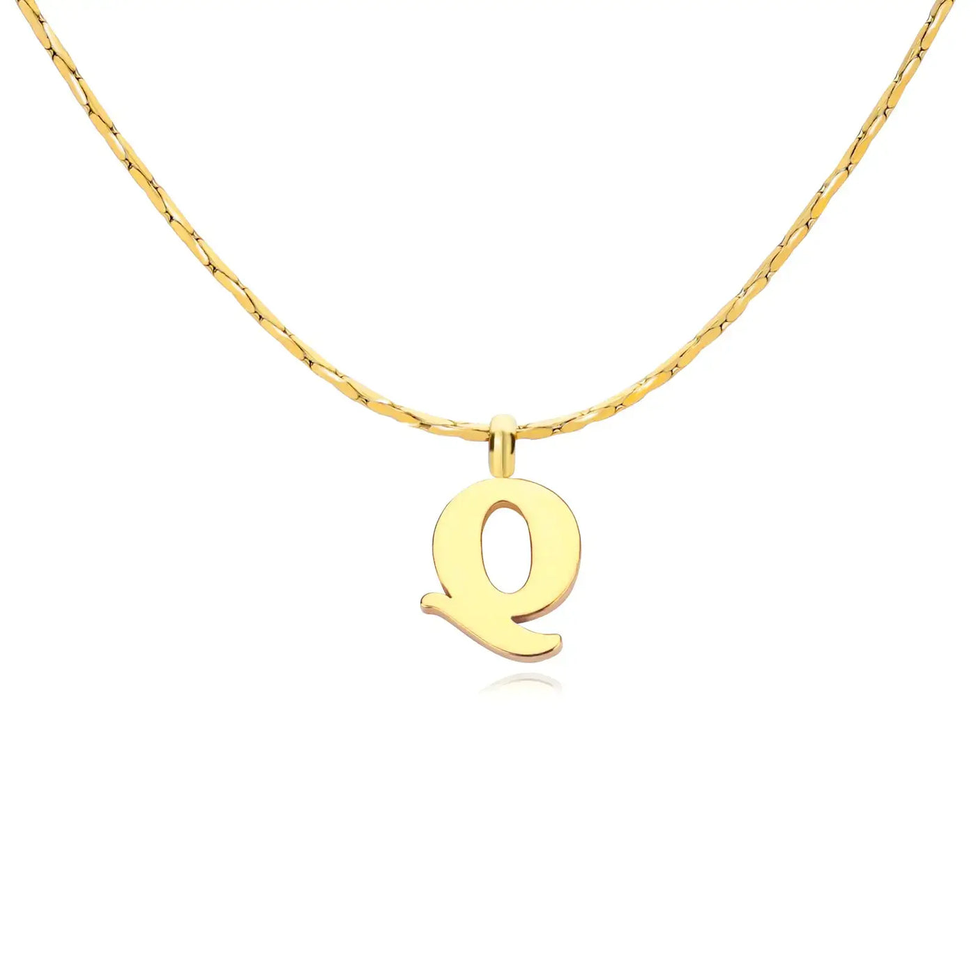 Letter necklace 18k Gold Plated