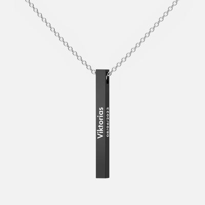 Collana con Pendente Personalizzabile Noir