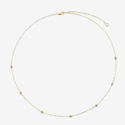 Crystal necklace 18k Gold Plated